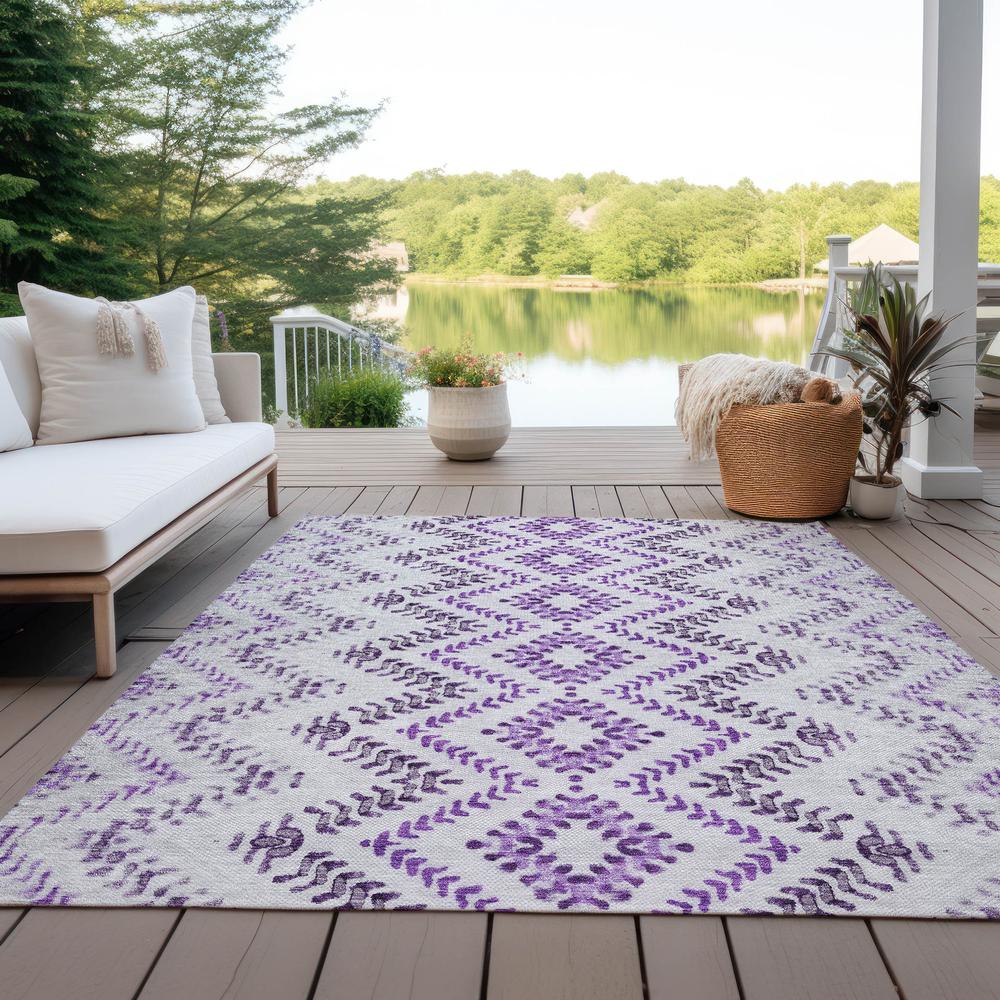 Chantille ACN684 Purple 3' x 5' Rug. Picture 9