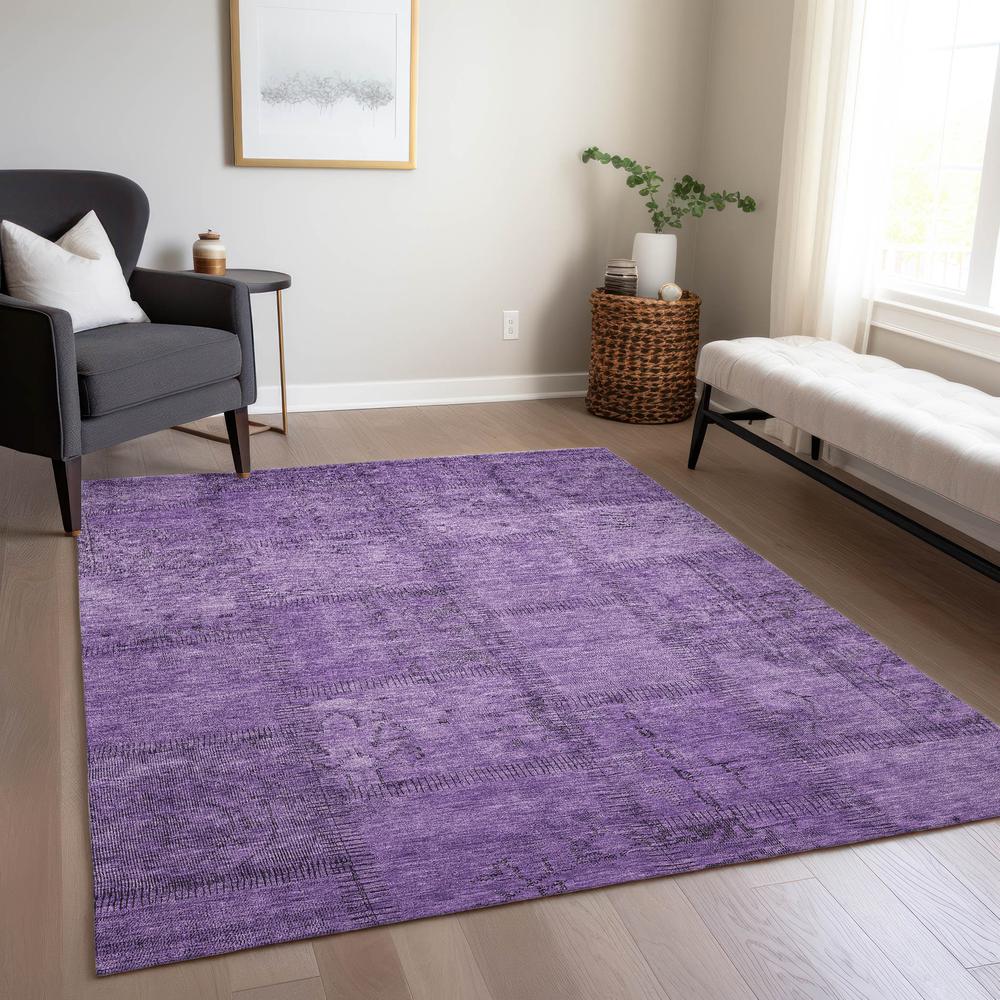 Chantille ACN685 Purple 3' x 5' Rug. Picture 7