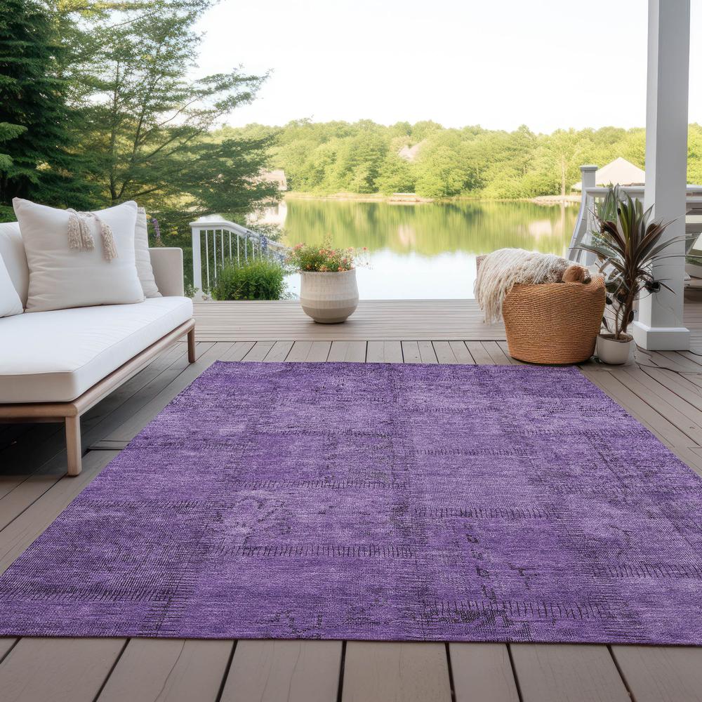Chantille ACN685 Purple 3' x 5' Rug. Picture 9