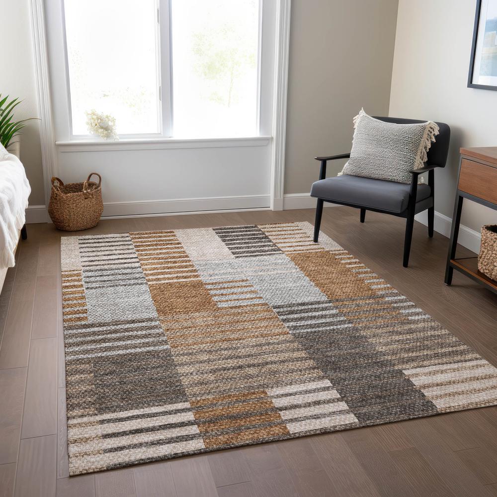 Chantille ACN687 Orange 3' x 5' Rug. Picture 6