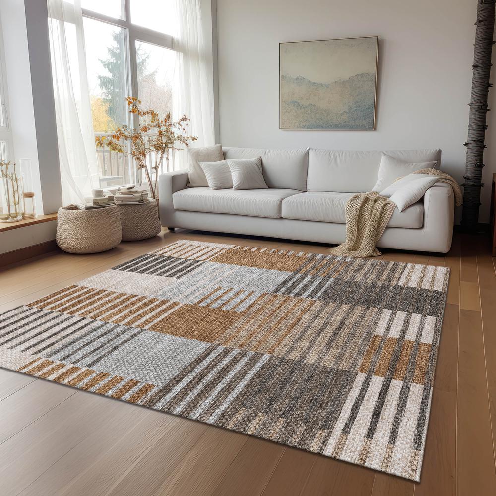 Chantille ACN687 Orange 3' x 5' Rug. Picture 7