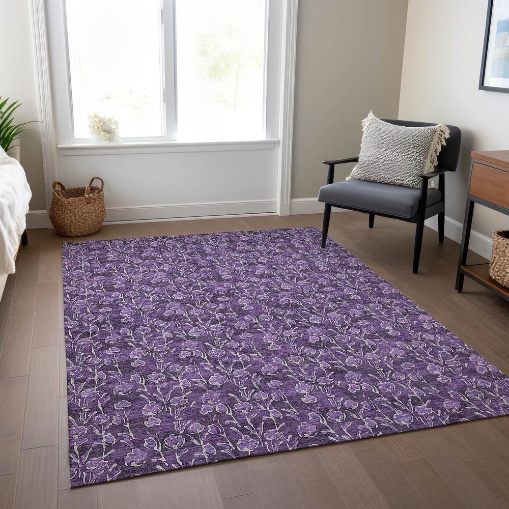 Chantille ACN692 Purple 3' x 5' Rug. Picture 6