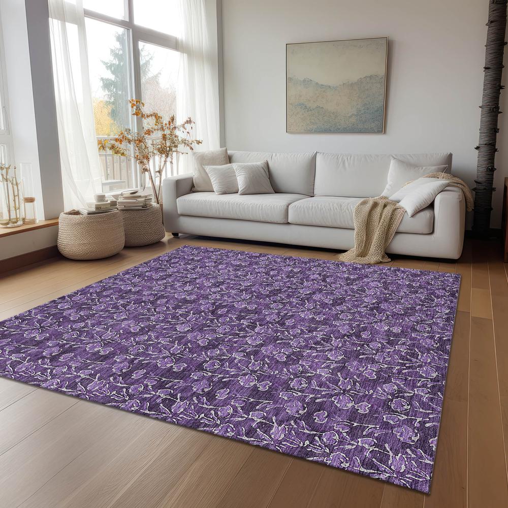 Chantille ACN692 Purple 3' x 5' Rug. Picture 7