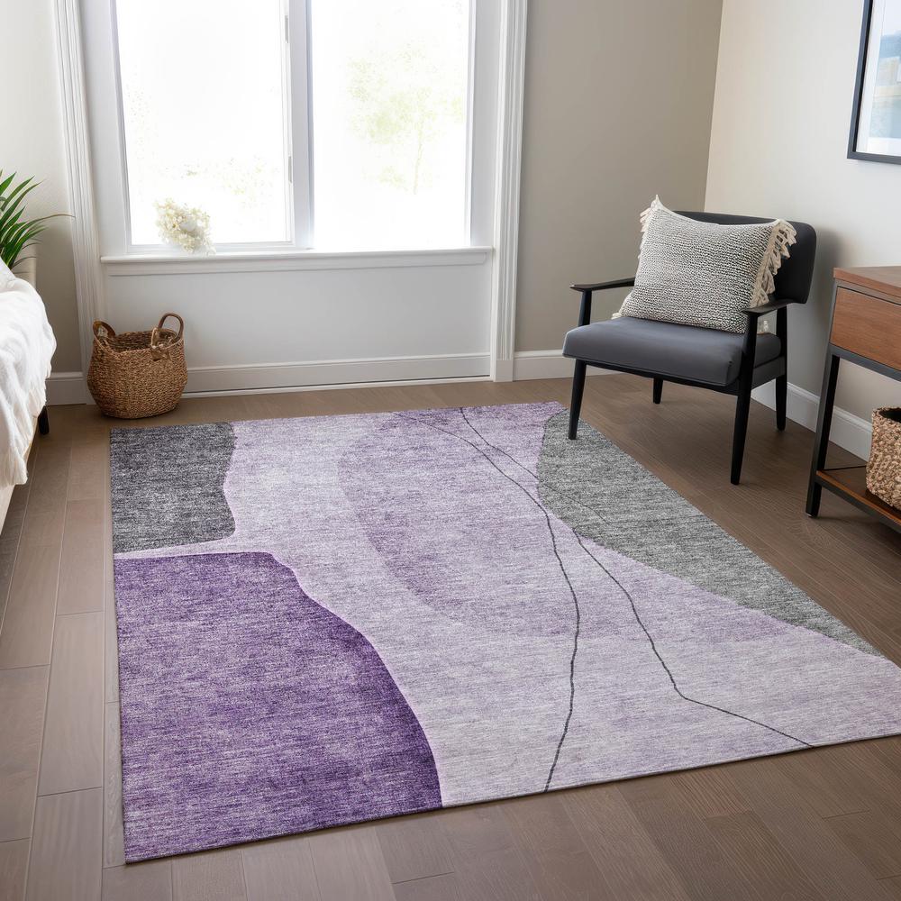 Chantille ACN696 Purple 3' x 5' Rug. Picture 6