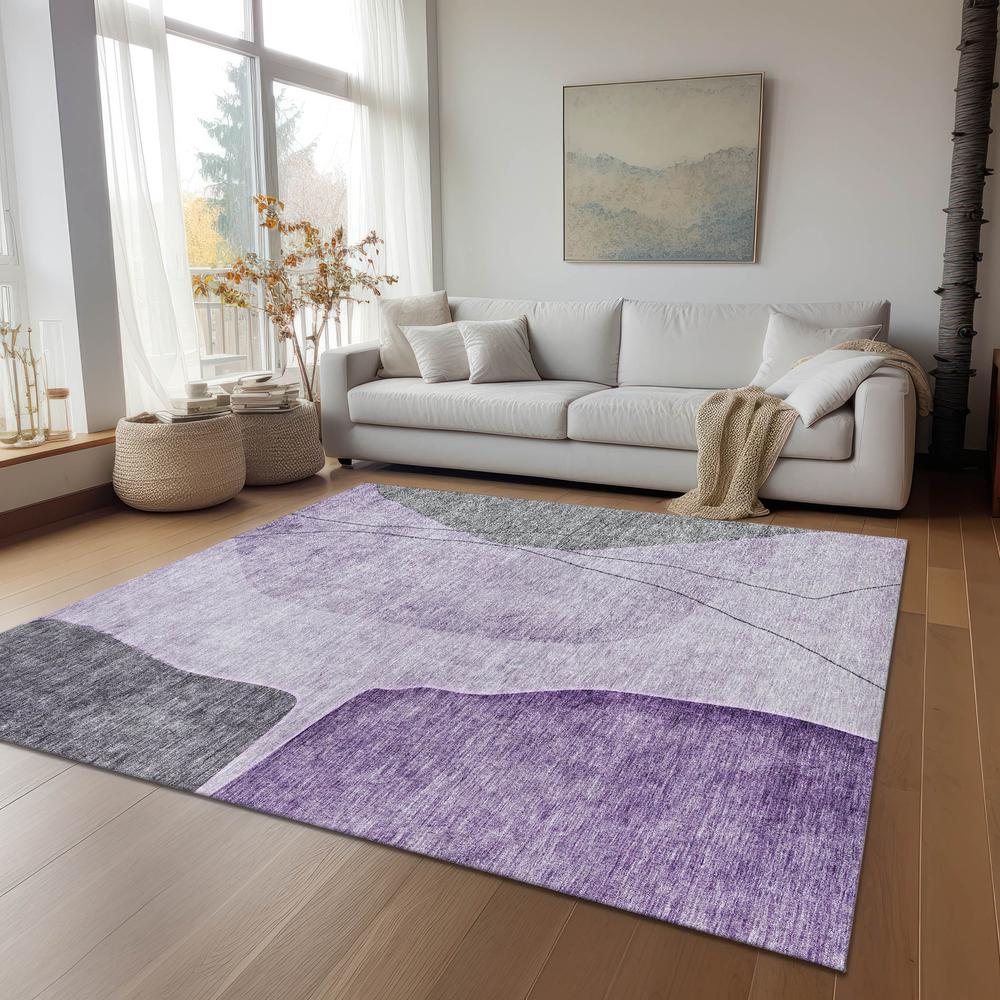 Chantille ACN696 Purple 3' x 5' Rug. Picture 7