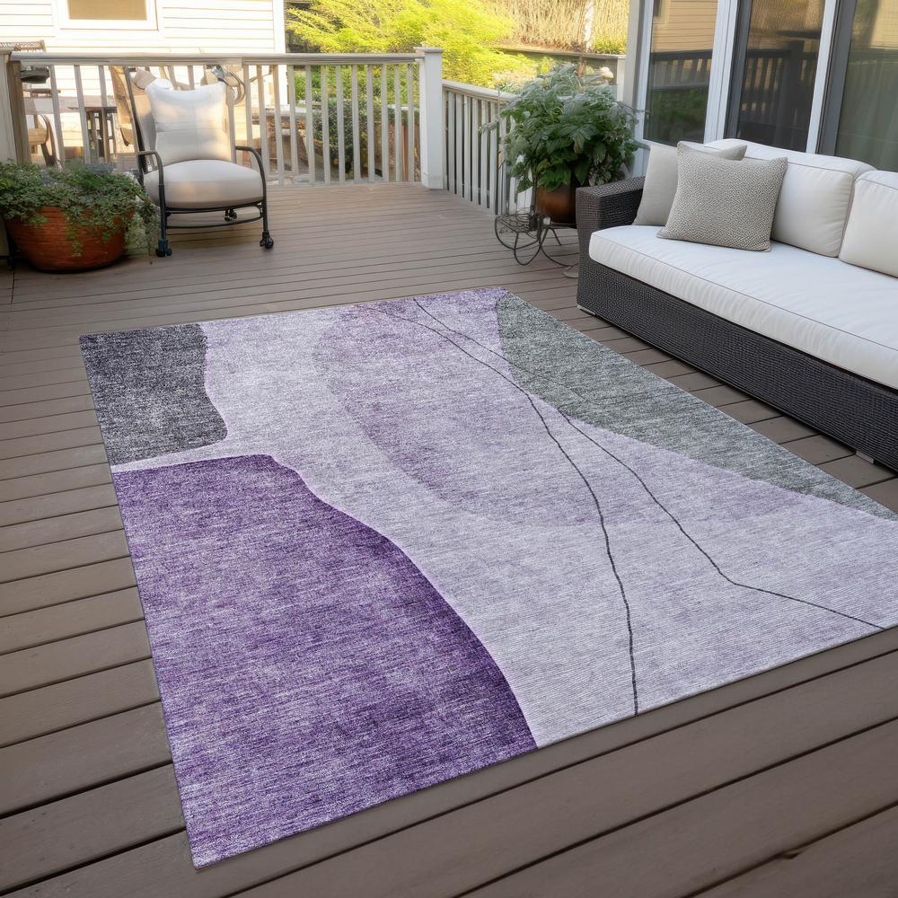 Chantille ACN696 Purple 3' x 5' Rug. Picture 8