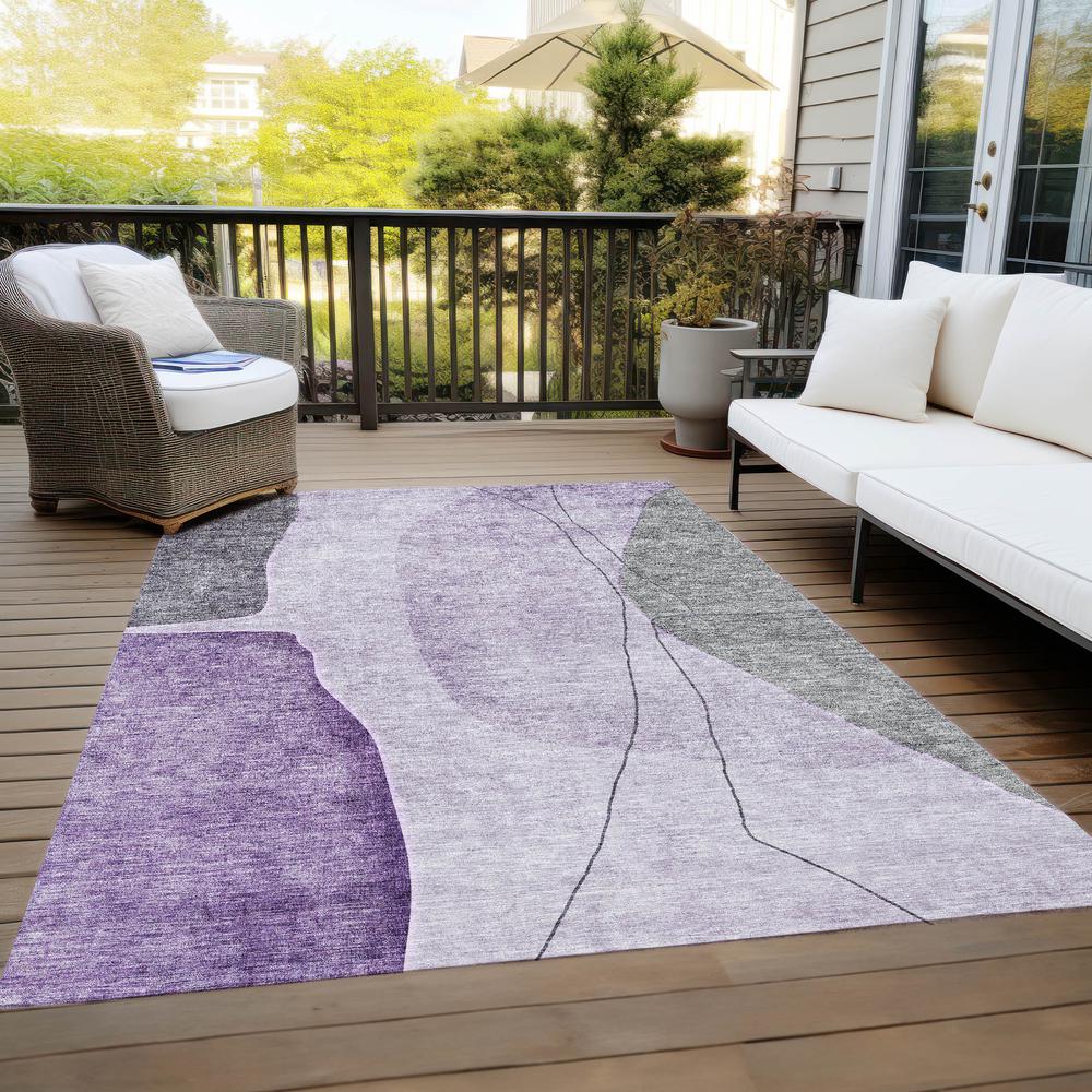 Chantille ACN696 Purple 3' x 5' Rug. Picture 9