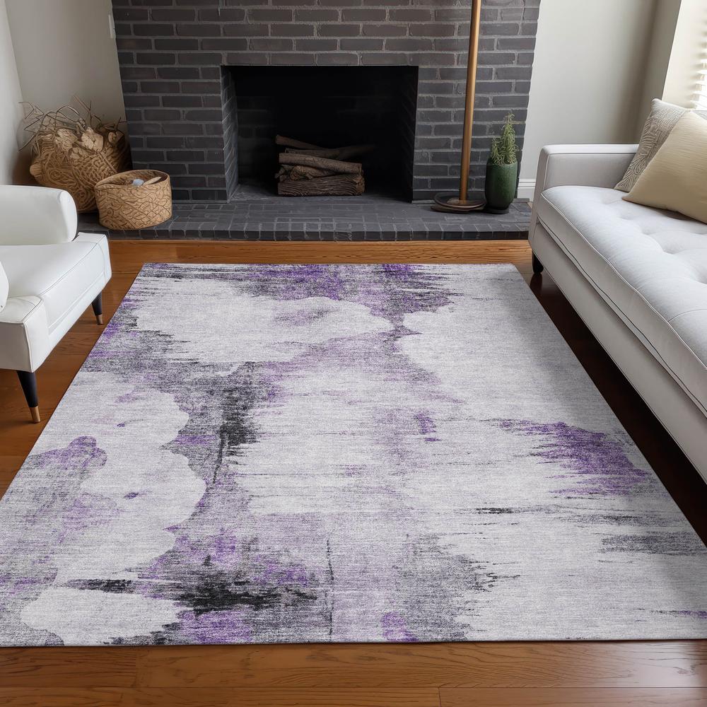 Chantille ACN710 Purple 3' x 5' Rug. Picture 6