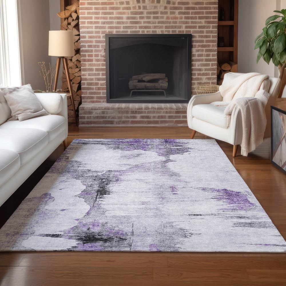Chantille ACN710 Purple 3' x 5' Rug. Picture 7