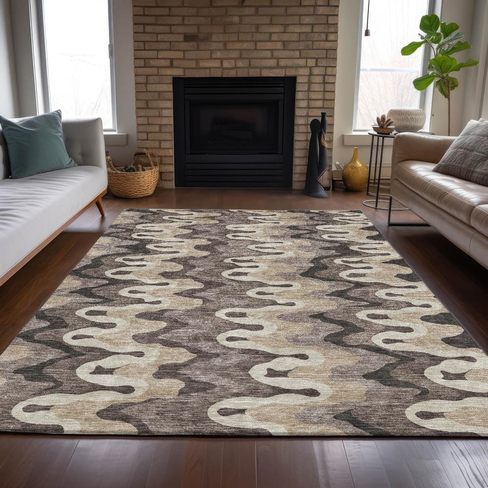 Chantille ACN750 Brown 3' x 5' Rug. Picture 5