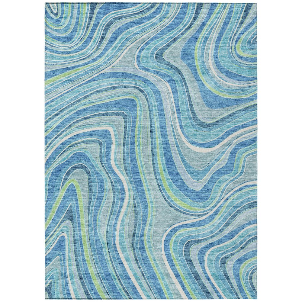 Chantille ACN756 Blue 3' x 5' Rug. Picture 1