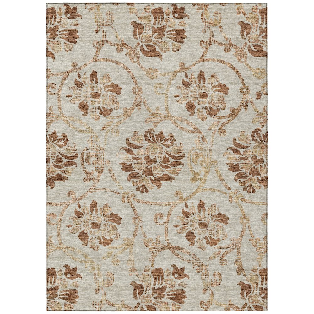 Chantille ACN762 Orange 3' x 5' Rug. Picture 1