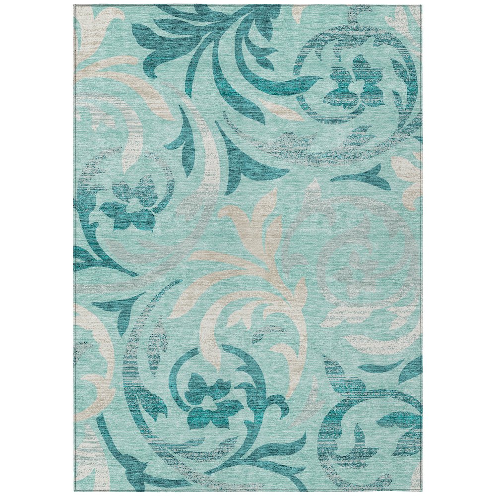 Chantille ACN764 Teal 3' x 5' Rug. Picture 1