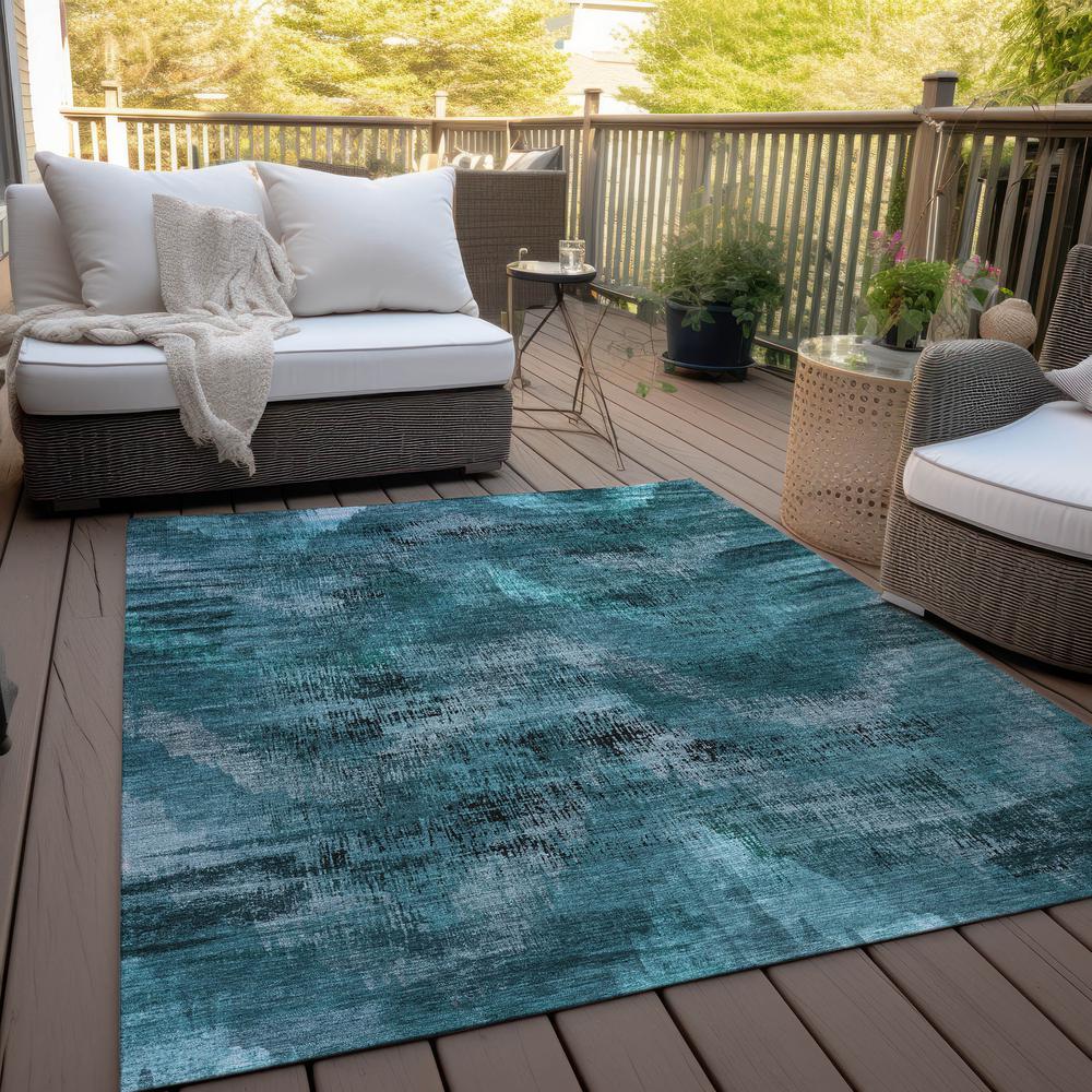 Chantille ACN792 Teal 3' x 5' Rug. Picture 7