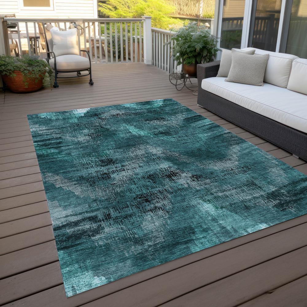 Chantille ACN792 Teal 3' x 5' Rug. Picture 8