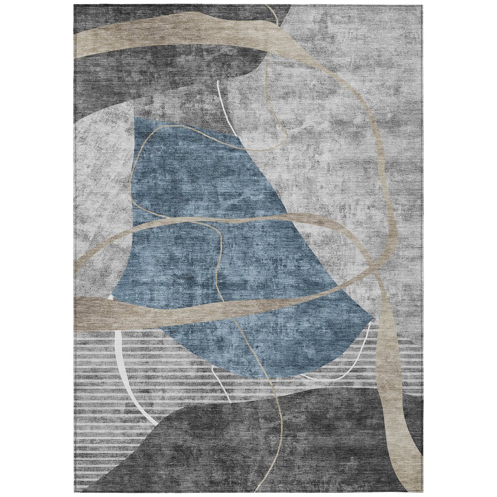 Chantille ACN804 Blue 3' x 5' Rug. Picture 1