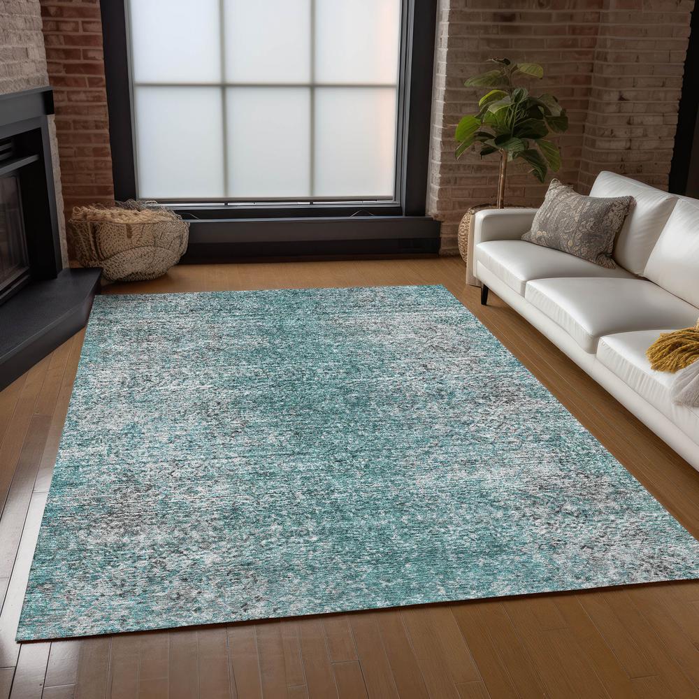 Chantille ACN840 Teal 3' x 5' Rug. Picture 6
