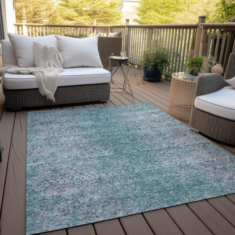 Chantille ACN840 Teal 3' x 5' Rug. Picture 7