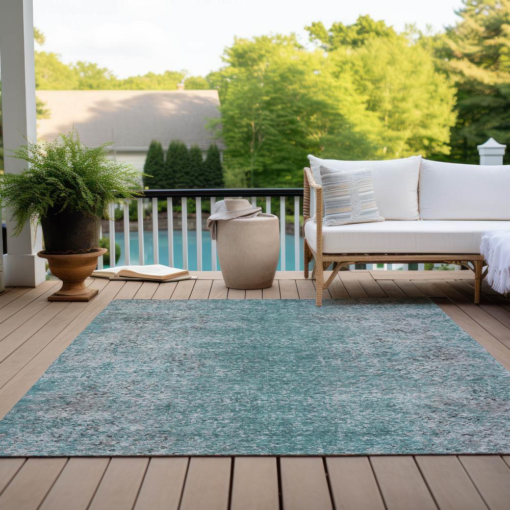 Chantille ACN840 Teal 3' x 5' Rug. Picture 8