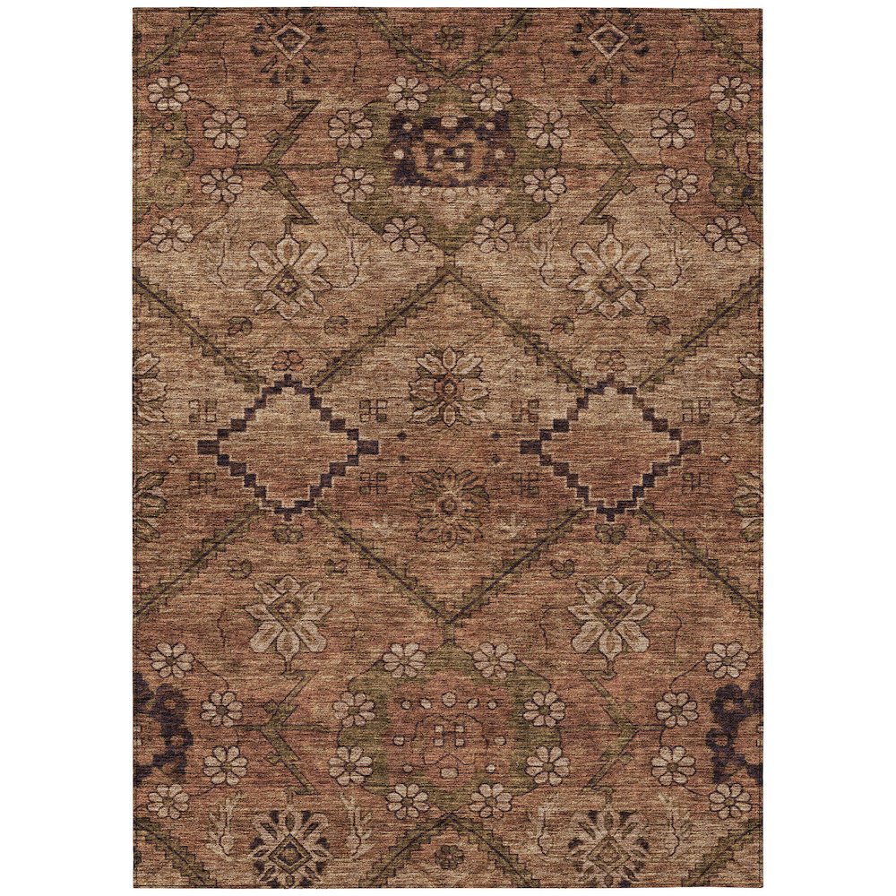 Chantille ACN842 Orange 3' x 5' Rug. Picture 1