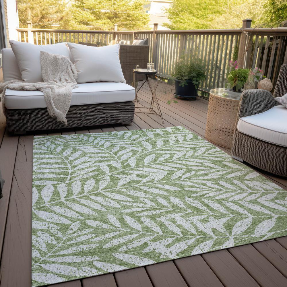 Chantille ACN899 Green 3' x 5' Rug. Picture 8