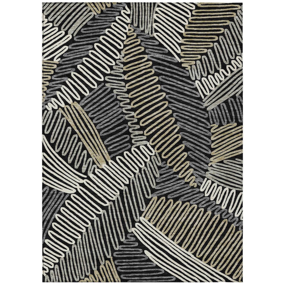 Chantille ACN904 Black 3' x 5' Rug. Picture 1