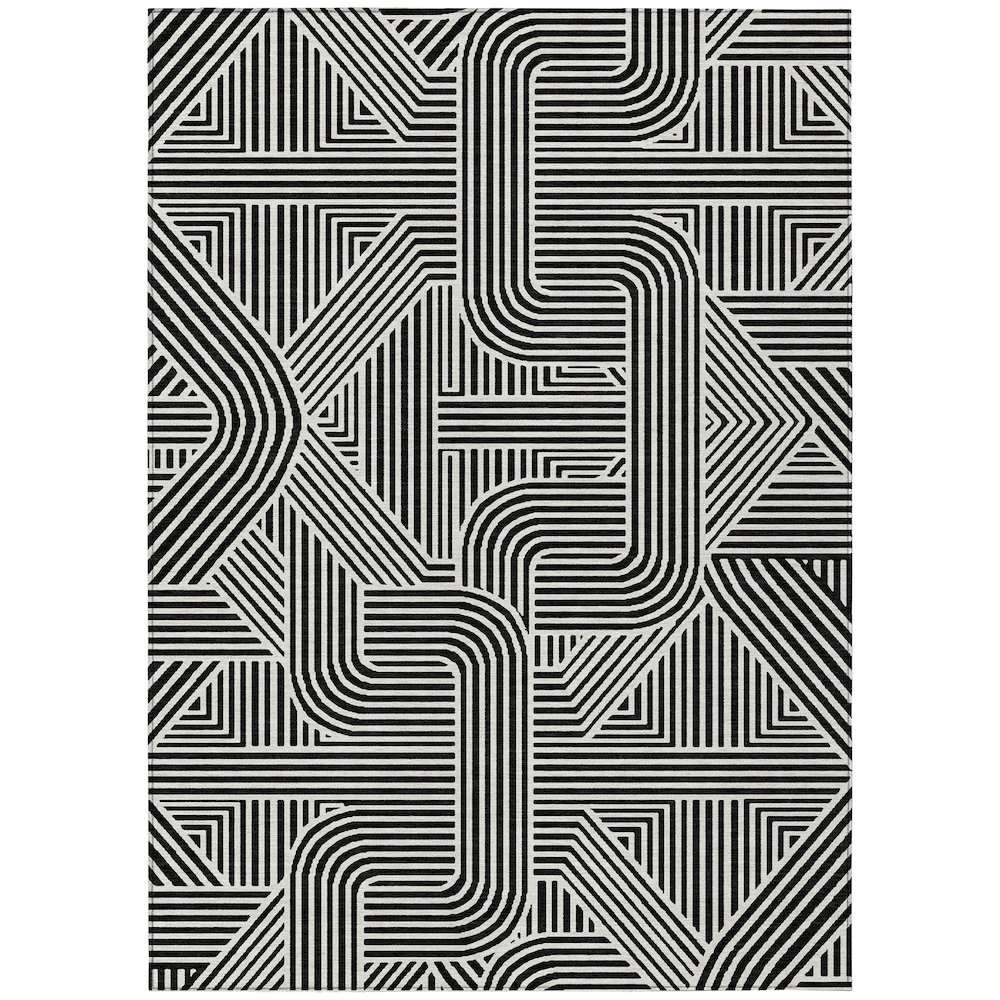 Chantille ACN917 Black 3' x 5' Rug. Picture 1