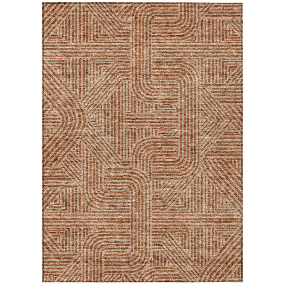 Chantille ACN917 Orange 3' x 5' Rug. Picture 1