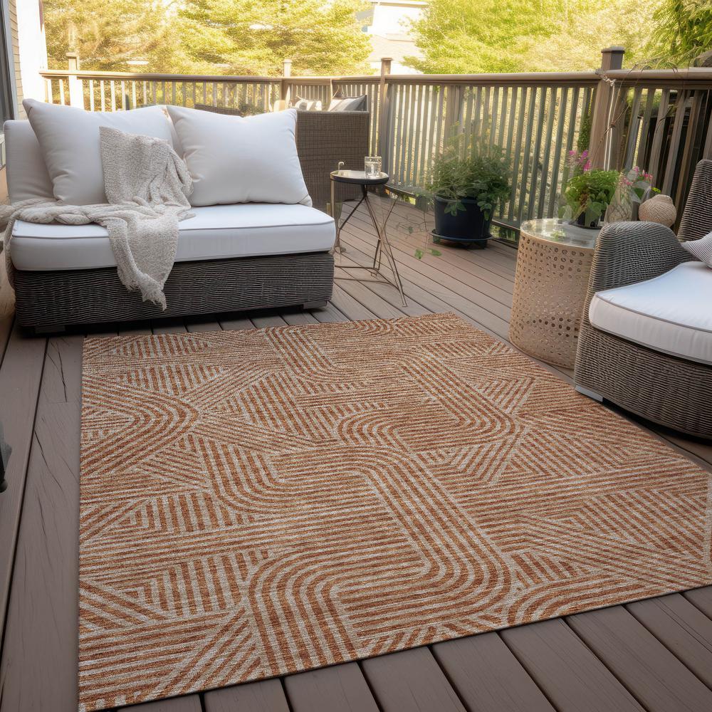 Chantille ACN917 Orange 3' x 5' Rug. Picture 8