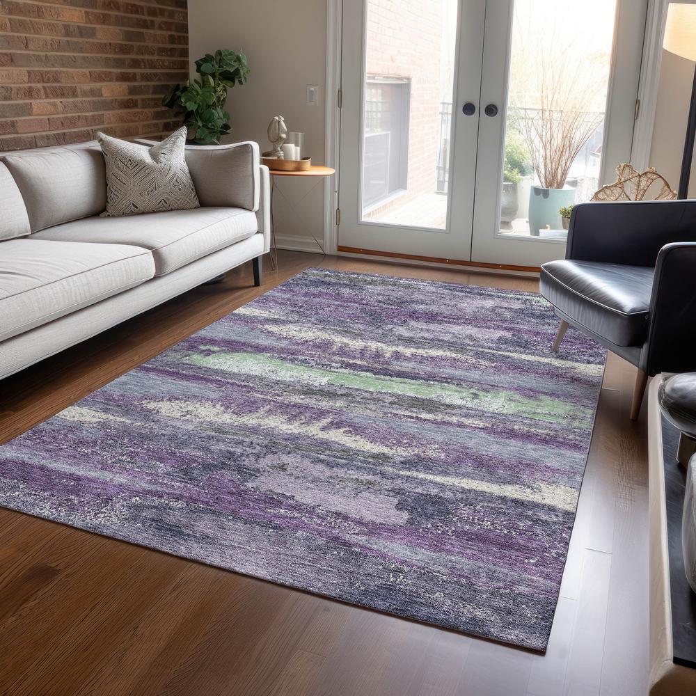 Chantille ACN942 Purple 3' x 5' Rug. Picture 5