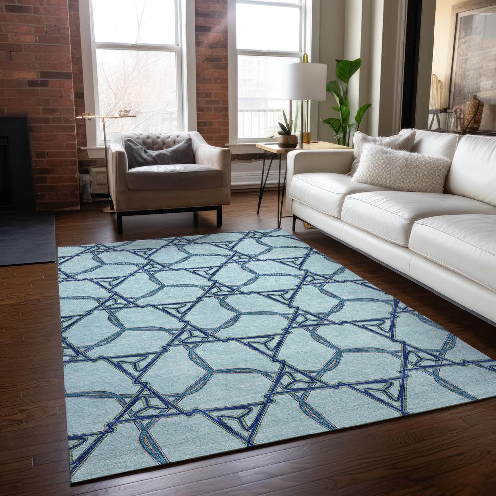Chantille ACN959 Blue 3' x 5' Rug. Picture 5