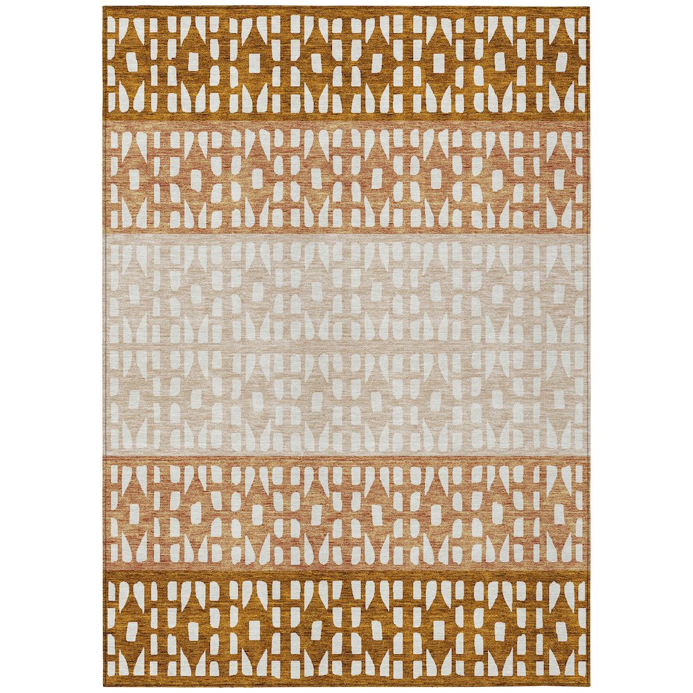Chantille ACN964 Orange 3' x 5' Rug. Picture 1