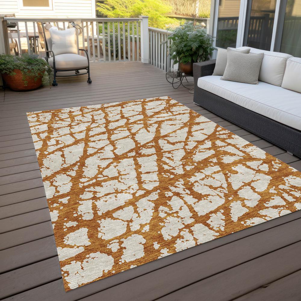 Chantille ACN972 Orange 3' x 5' Rug. Picture 7