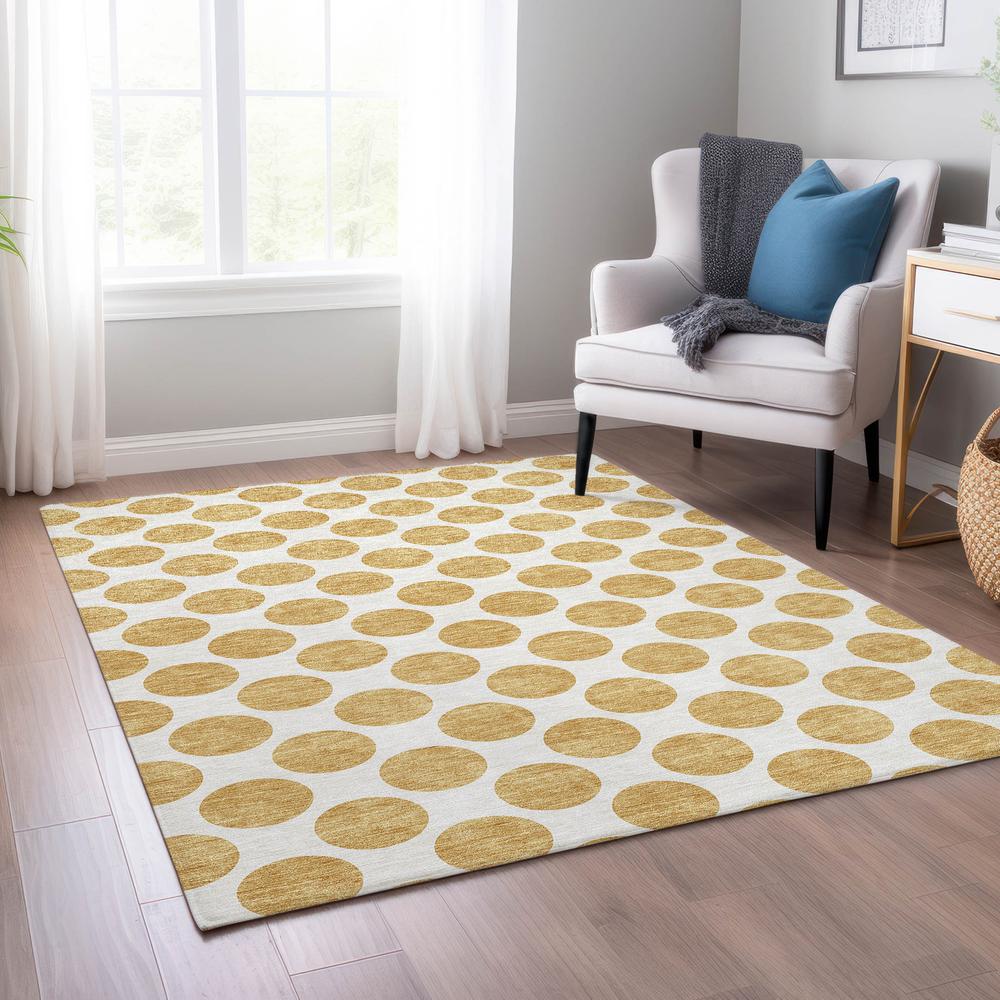 Chantille ACN980 Gold 3' x 5' Rug. Picture 6