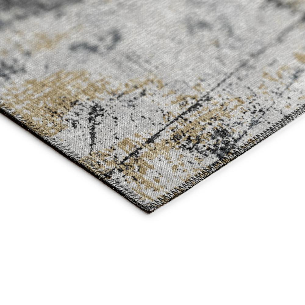 Indoor/Outdoor Accord AAC33 Black Washable 1'8" x 2'6" Rug. Picture 4