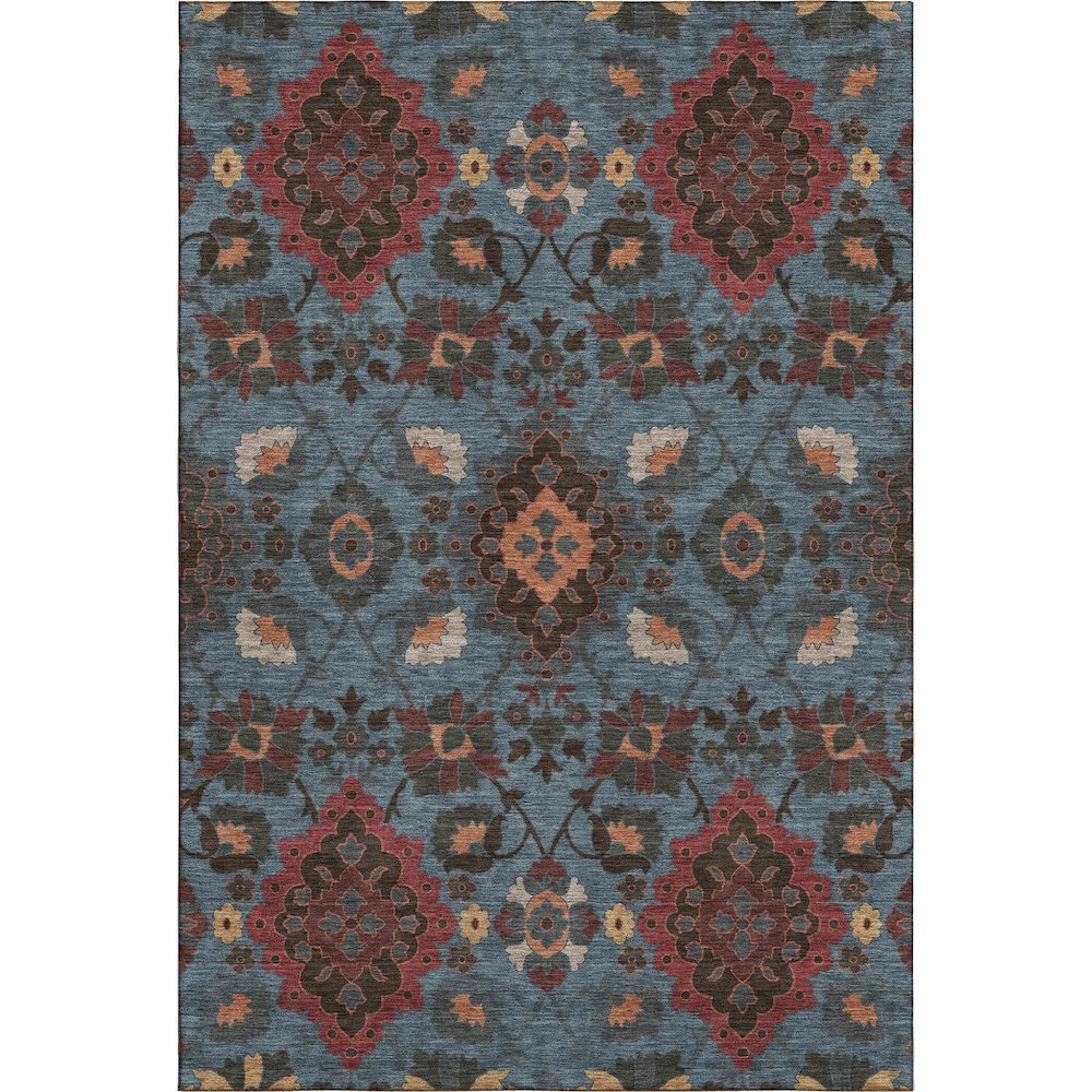 Premium Machine Washable Mayfield AMF1002 Denim 3' x 5' Rug. Picture 1