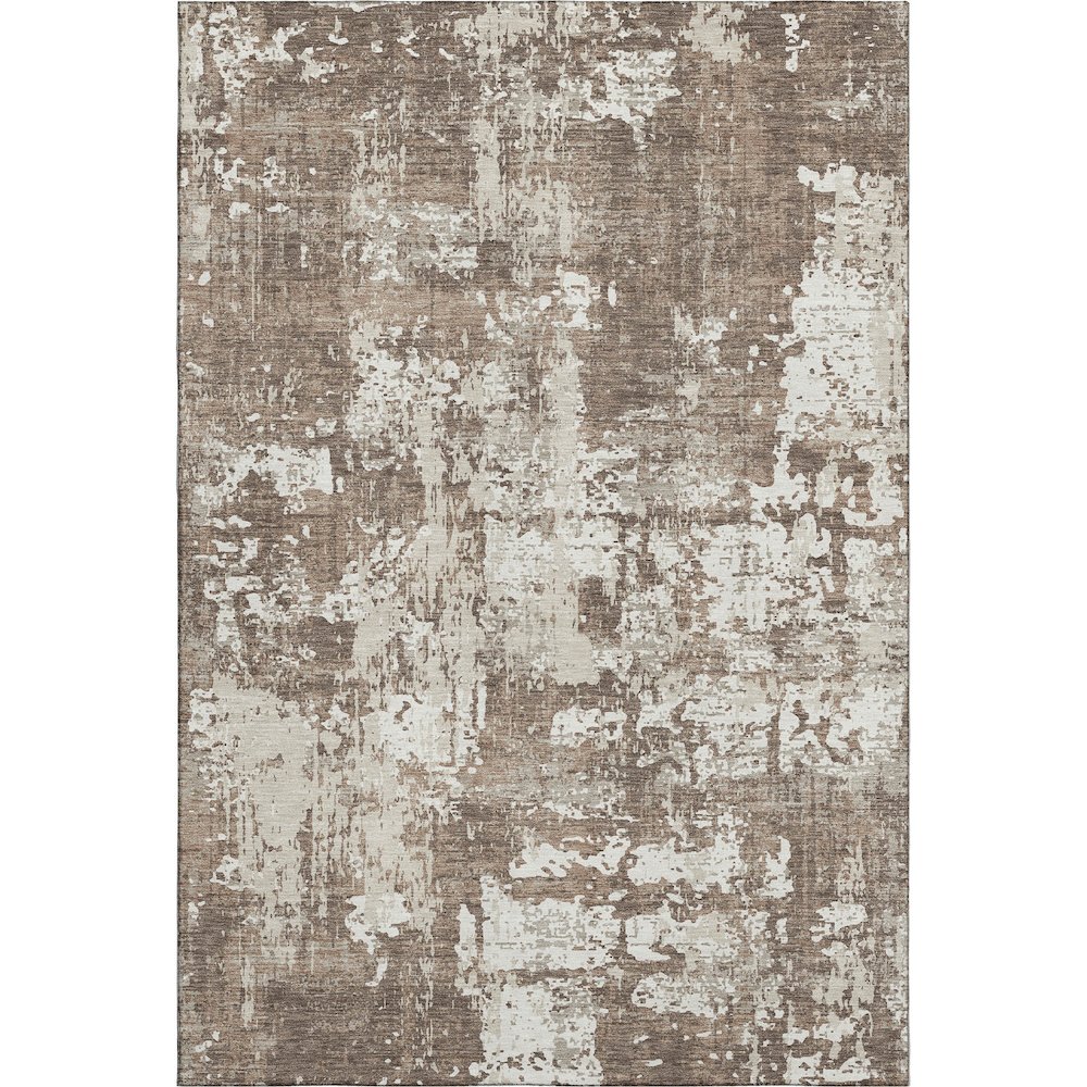 Premium Machine Washable Mayfield AMF1008 Brown 3' x 5' Rug. Picture 1