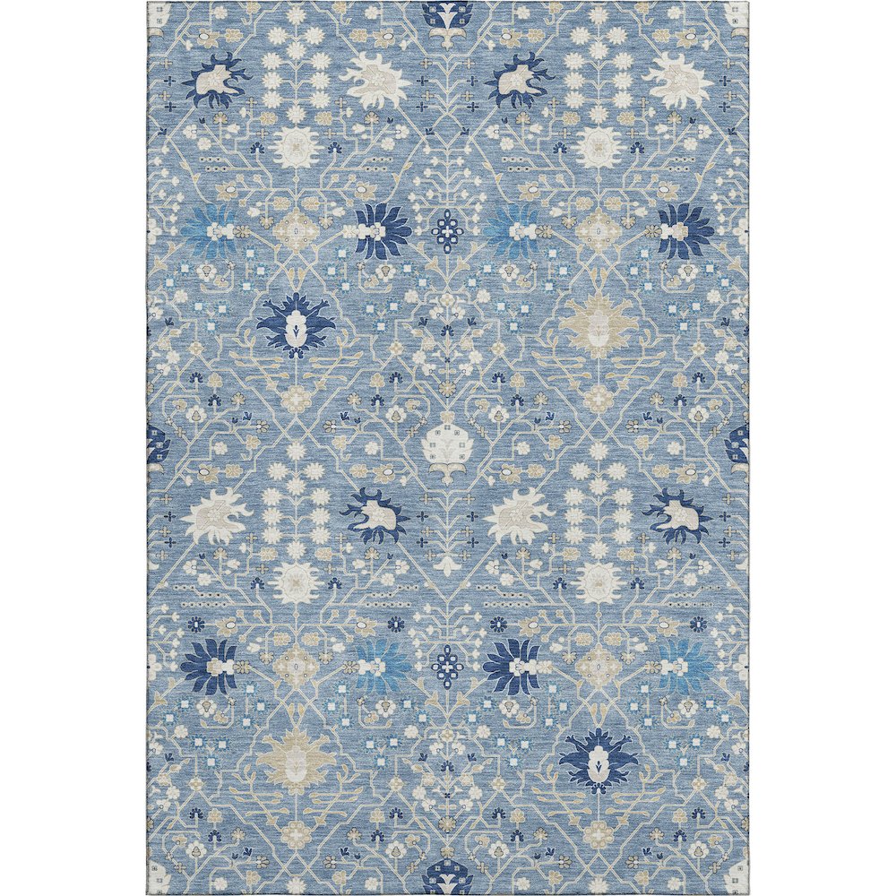 Premium Machine Washable Mayfield AMF1009 Denim 3' x 5' Rug. Picture 1