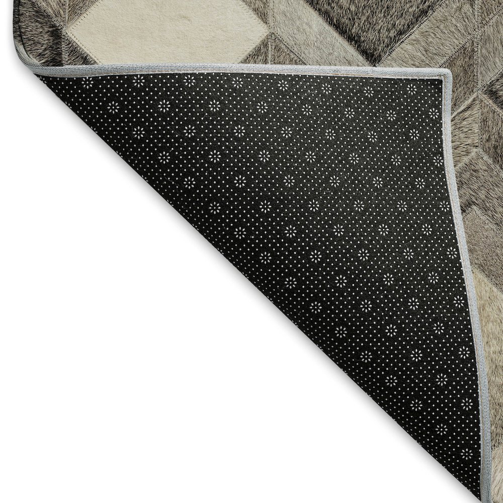 Premium Machine Washable Mayfield  Gray 2'3" x 7'6" Runner Rug. Picture 2