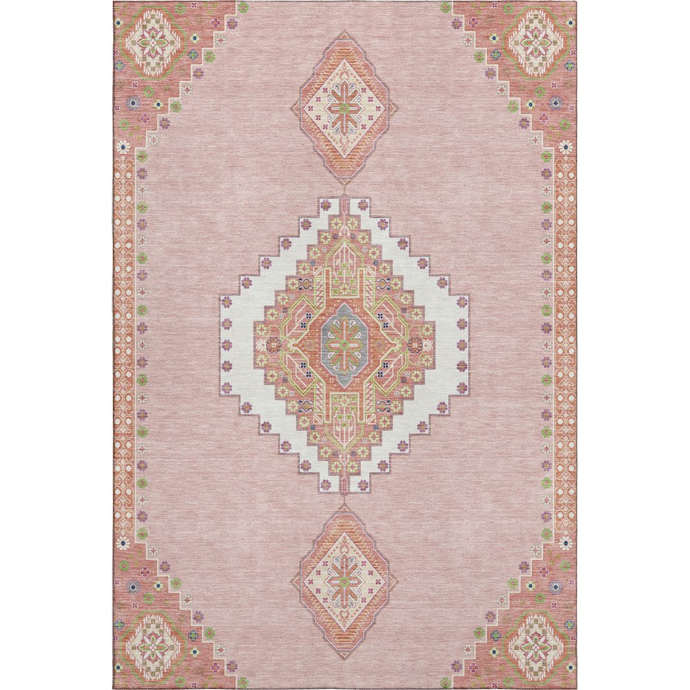 Premium Machine Washable Mayfield AMF1014 Pink 3' x 5' Rug. Picture 1