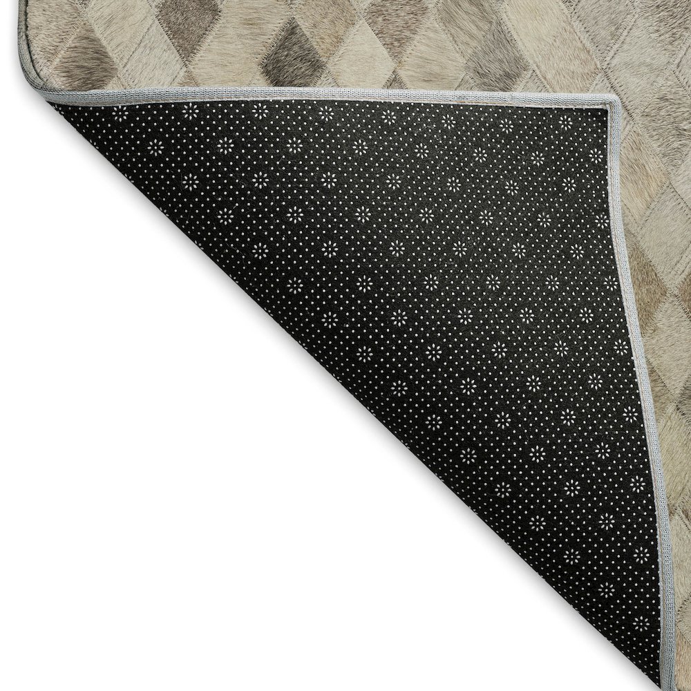 Premium Machine Washable Mayfield  Gray 2'3" x 7'6" Runner Rug. Picture 2