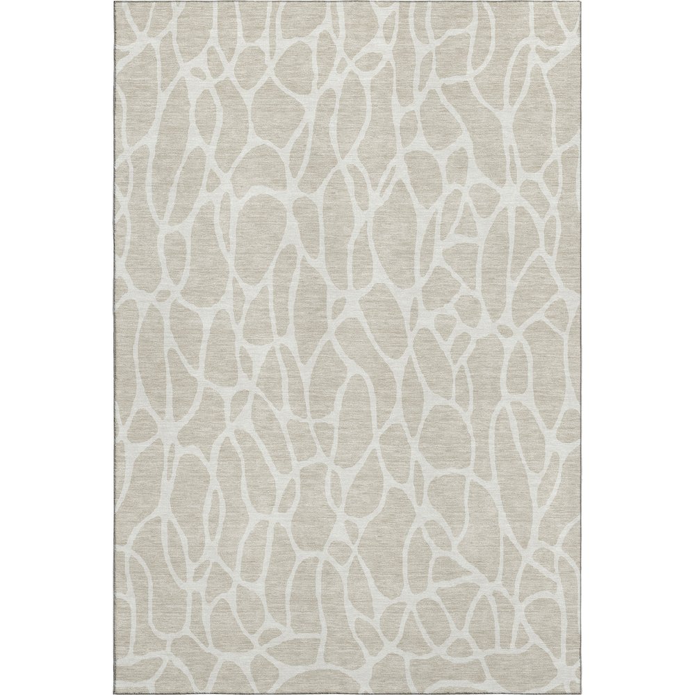 Premium Machine Washable Mayfield AMF1024 Beige 3' x 5' Rug. Picture 1