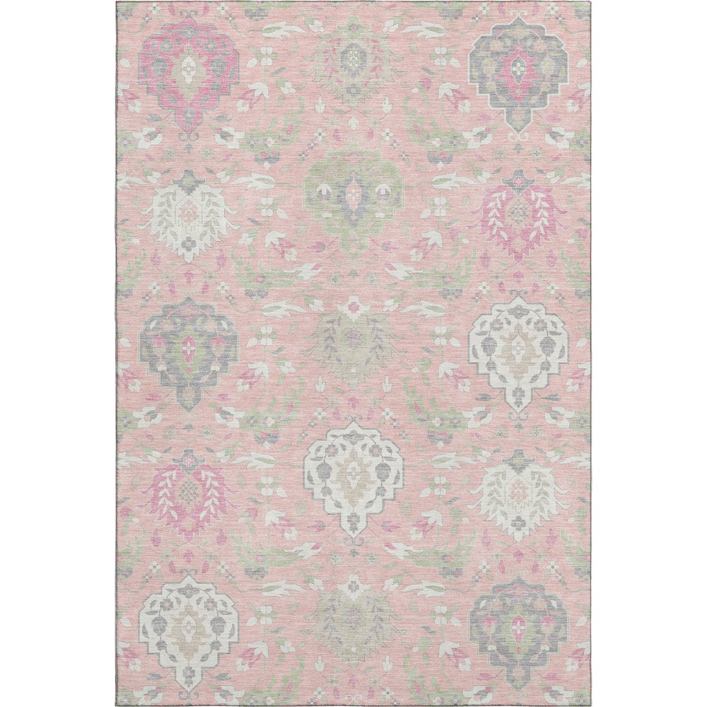 Premium Machine Washable Mayfield AMF1026 Pink 3' x 5' Rug. Picture 1