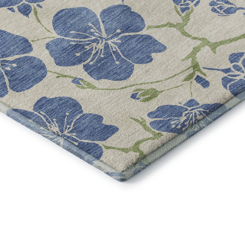Premium Machine Washable Mayfield AMF1034 Linen 2'3" x 7'6" Runner Rug. Picture 3