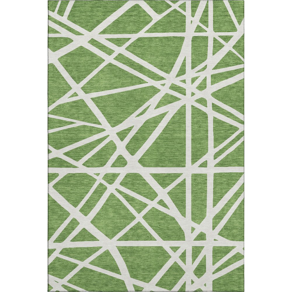 Premium Machine Washable Mayfield AMF1040 Green 3' x 5' Rug. Picture 1