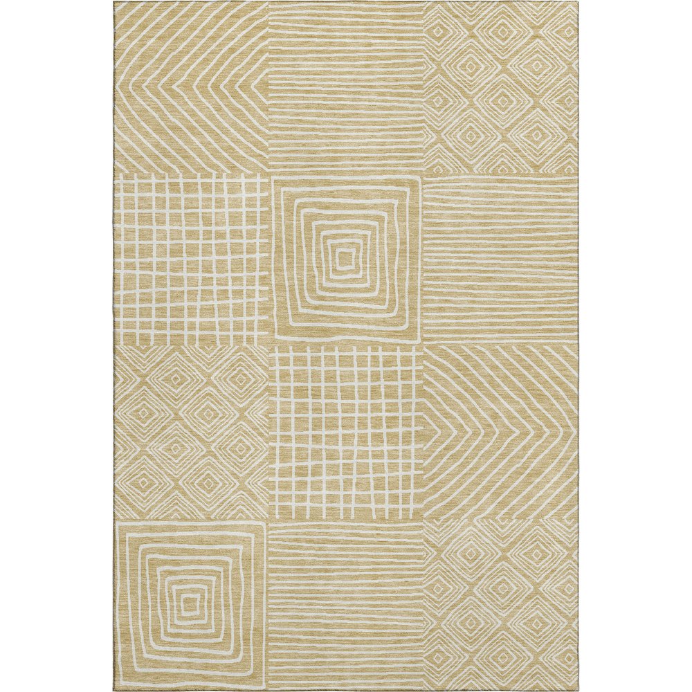 Premium Machine Washable Mayfield AMF1044 Wheat 3' x 5' Rug. Picture 1