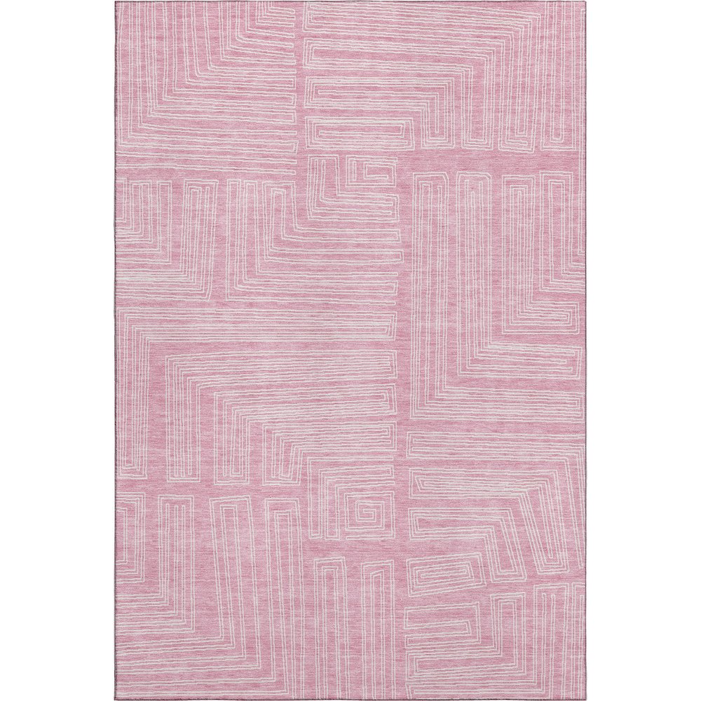 Premium Machine Washable Mayfield AMF1045 Pink 3' x 5' Rug. Picture 1