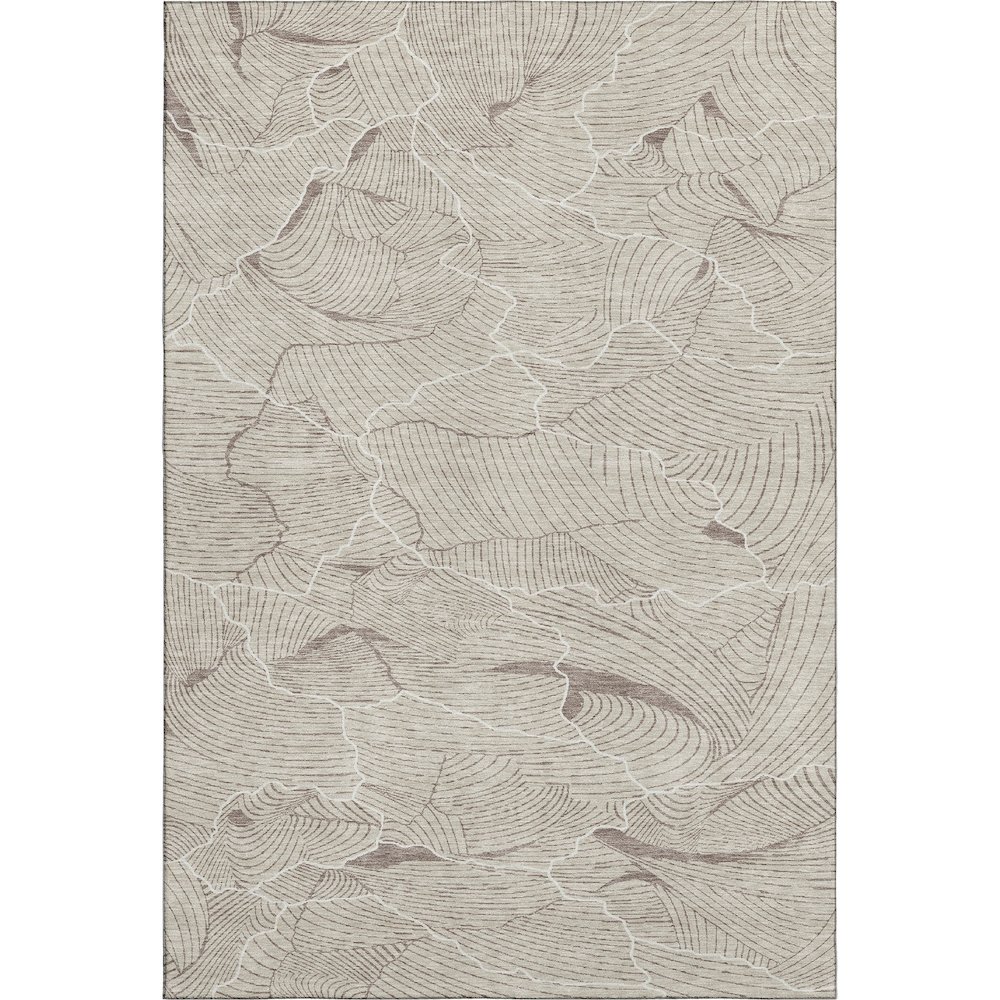 Premium Machine Washable Mayfield AMF1048 Beige 3' x 5' Rug. Picture 1