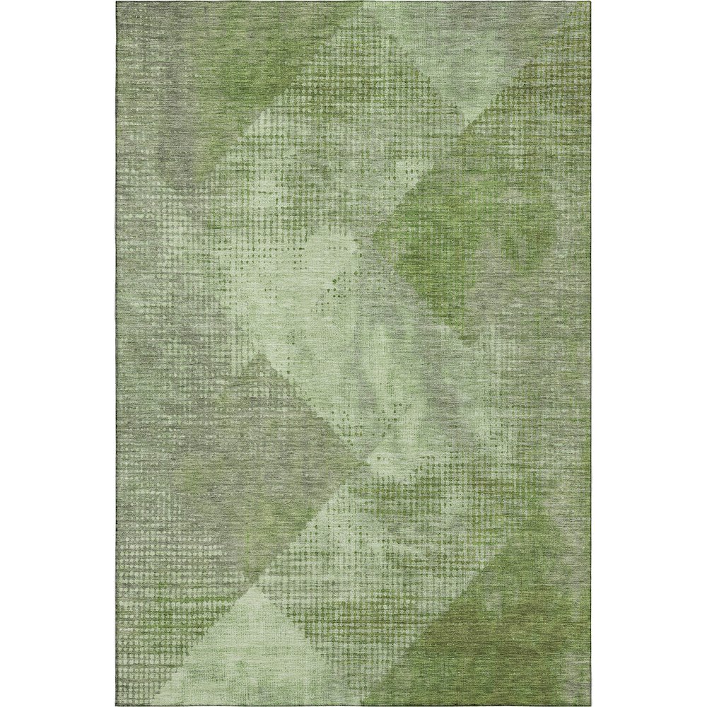 Premium Machine Washable Mayfield AMF1065 Green 3' x 5' Rug. Picture 1