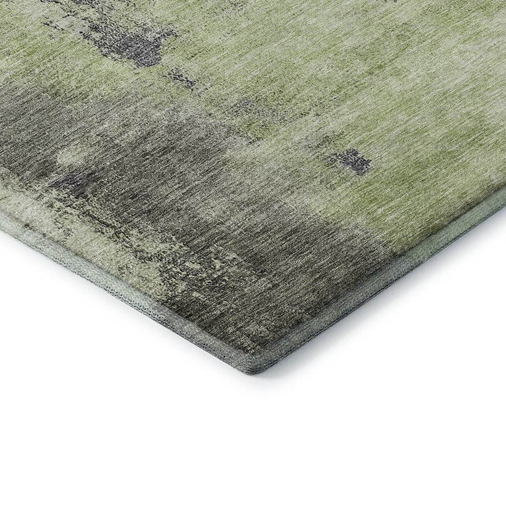 Premium Machine Washable Mayfield AMF1068 Fern 2'3" x 7'6" Runner Rug. Picture 3